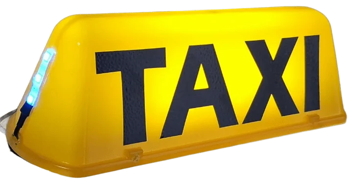 Cartel de techo para taxi